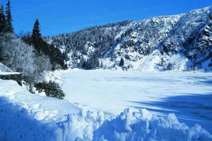 Hiver : Les ballons des Vosges enneigés