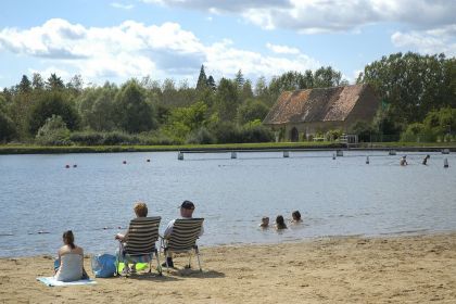 L'étang sur place