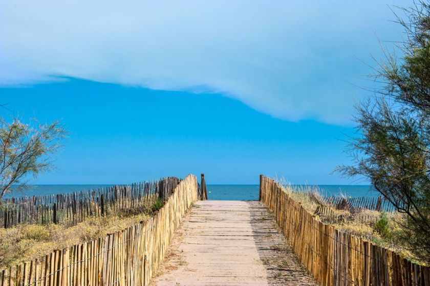 Accès à la plage