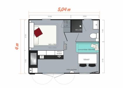 Mobil Home Confort 2 personnes