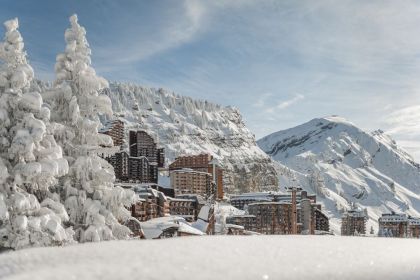 La station d'Avoriaz en hiver